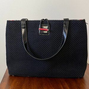 Kate Spade Woven Tote Black